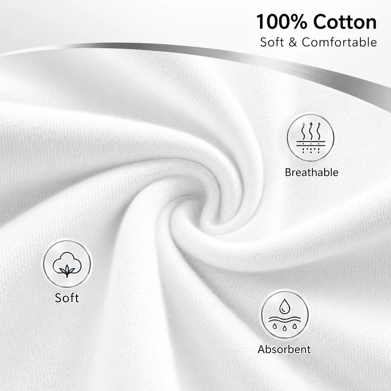 Men's T-Shirt 100% Cotton, Basic Short Sleeve Round Neck T-Shirt, Regular Fit, Soft Breathable Absorbent, Ideal for Casual, Sport, Work, Underjacket, Layering, Summer, Travel, gym and Daily Use, Sizes S-3XL VELNOR