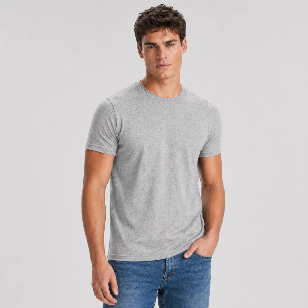 Men's T-Shirt 100% Cotton, Basic Short Sleeve Round Neck T-Shirt, Regular Fit, Soft Breathable Absorbent, Ideal for Casual, Sport, Work, Underjacket, Layering, Summer, Travel, gym and Daily Use, Sizes S-3XL VELNOR
