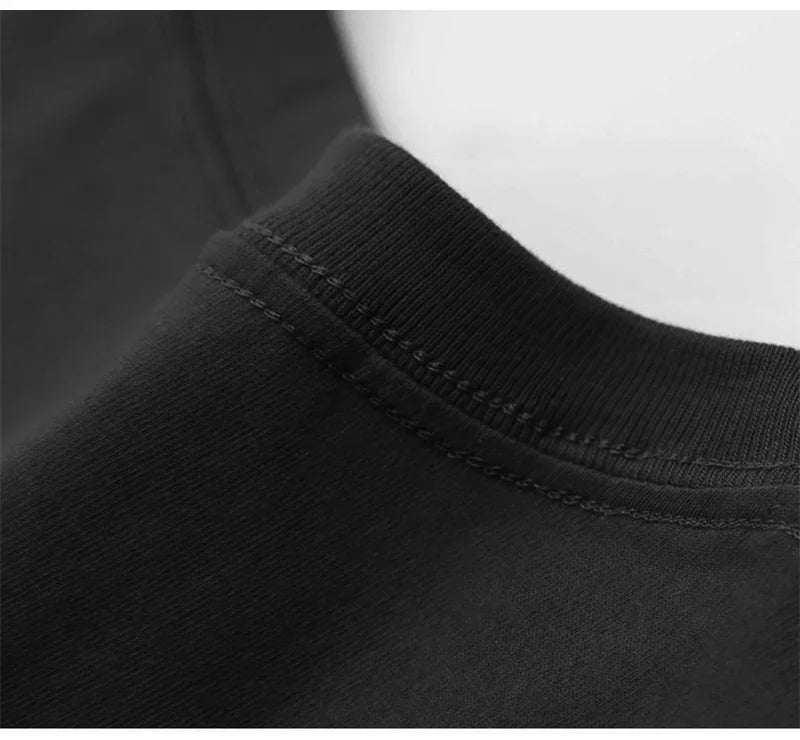 Basic Oversized Boxy Crew Neck T-shirt Mens Heavyweight 240GSM 100% Cotton Half Sleeve T-Shirts Summer Loose Sports Clothing VELNOR